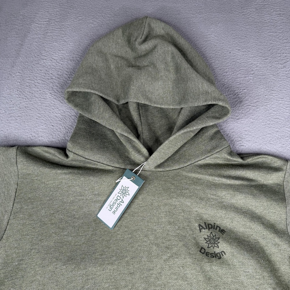 Alpine Design Hoodie Womens XL Olive Haze Heather W AD Hike Kangaroo Pocket